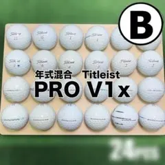 【B02】Titleist PROV1X 白 年式混合 ロストボール　24球のサムネイル