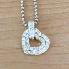 フォリフォリ　ハートシルバーペンダントネックレス