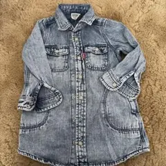 FO KIDS デニムシャツワンピース 90