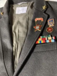 【079】【お値下げ】美品　オーバーサイズ　ユニセックス　アーミージャケット