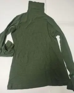 胸囲86　明記38　Monegal　モネガル オリーブグリーン 　ハイネック長袖