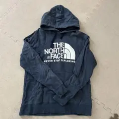 THE NORTH FACE ネイビー フード付きパーカー M ロゴプリント
