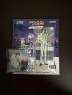コナン E賞 アクリルスタンド 缶バッジセット