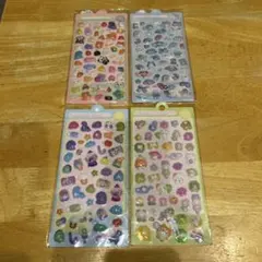 3Dシール　ぷくぷくシール　4枚セット