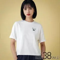 【LACOSTE／'24夏発売】ヘビイーオンスコットンワイド＆クロップドTシャツ