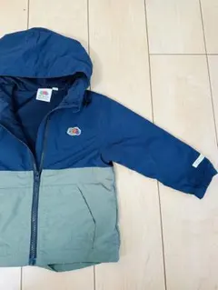 フード付きジャケット 95㎝　ブラック×カーキ