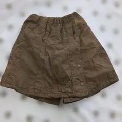 ハンドメイドの一点物！ブラウンのキュロットスカート