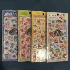 プーさん　ボンボンドロップ　ピクサー　スティッチ　バンビ　プチドロップ　4枚