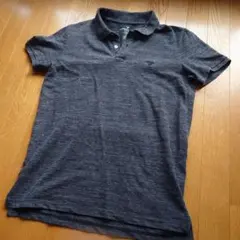 AMERICAN EAGLE M ダークグレー ポロシャツ