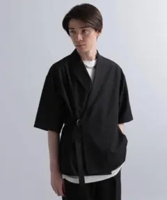 美品 HARE 【SETUP対応】タイロッケンシャツジャケット ブラックのサムネイル