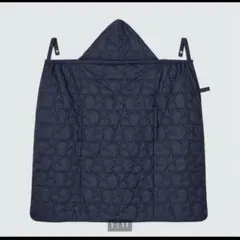 【美品】ユニクロ　ライトウォームパデッド2WAYブランケット（防寒ケープ）