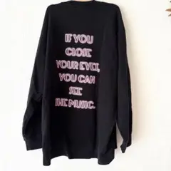 UNIQLO UT スウェット トップス ブラック L ユニクロ ロゴＴ