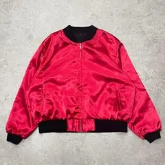 60s 뒤집을 수 있는 새틴 재킷 Vintage USA제 스카잔