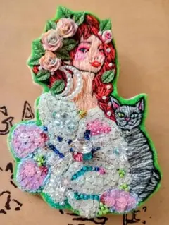 ビーズブローチ ブローチ