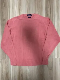 90s Polo Ralph Lauren ピンク コットンニット