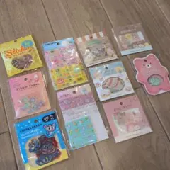 セリア　キャンドゥ　シール　まとめ売り　タイルシール　おはじきシール