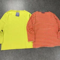 新品 2点セット 仏製 セントジェームス ロンT カットソー ボーダー M