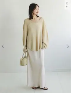 NOBLE /ノーブル♦︎キュプラナローAラインスカート