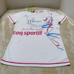 新品■le coq sportif ■ルコック■半袖Tシャツ■UV■白■М