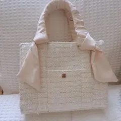 NICE CLAUP ギャザーハンドルミニトートバッグ