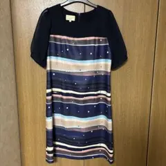 LAURA ASHLEY London ワンピース 半袖 ネイビーのサムネイル