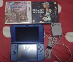 New Nintendo 3DS LL 青色 充電器、ソフト2本付き