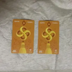 Tmoney 気候同行パス　모두의카드　2枚