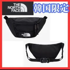 韓国限定　ノースフェイス　ウエストポーチ　ボディバッグ　ワンショルダー　ブラック