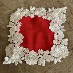 近沢レース　ガチャプチタオル　レッド