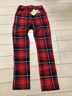 xxx様専用 moujonjon レッドチェック ストレッチパンツ 130cm
