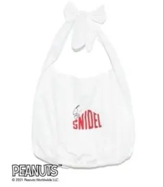 SNIDEL PEANUTS コラボ エコバッグ トート ホワイト スヌーピー