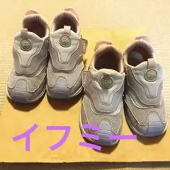 イフミースニーカー　パープル　17.5 18cm 2足セット