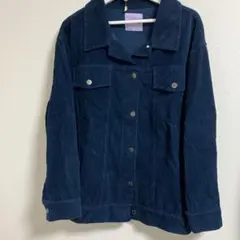 PUNYUS ネイビー コーデュロイジャケット サイズ2