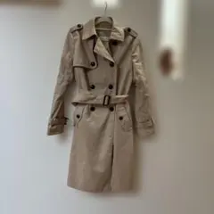 トレンチコート ベージュ ダブルボタン