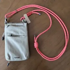 【美品】topologie フォンサコッシュ&ストラップ（スマホストラップ付）