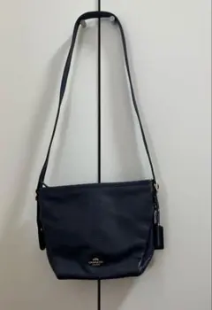 かいおん様　美品　coach ショルダーバッグ ネイビー
