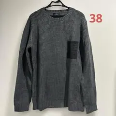 【未使用】ITEMS URBAN RESEARCH グレー ニットセーター 38