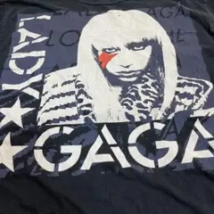 Lady Gaga バンドTシャツ Lサイズ ブラック　00s レディーガガ