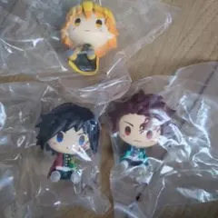 鬼滅の刃 一番くじ ちょこのっこフィギュア 冨岡義勇、我妻善逸、竈門炭治郎