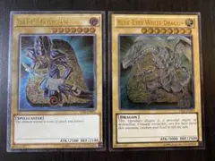 ブルーアイズホワイトドラゴン　ブラックマジシャン　英語　レリーフセット