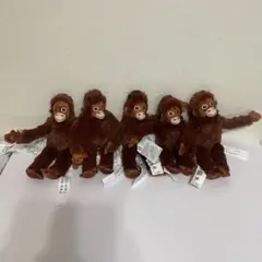 IKEA DJUNGELSKOG オランウータン ぬいぐるみ 5体セットのサムネイル
