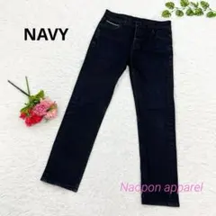 NAVY ジーンズ　マックハウス　デニム パンツ　ストレート　M ダークネイビーのサムネイル