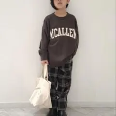 GLOBAL WORK メルティロゴニットプルオーバ チャコール