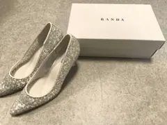 RANDA グリッターチュールパンプス 24.5cm