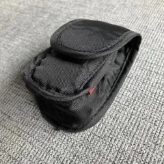 ナイロン製マウス収納ケース 黒 約10cm x 6cm