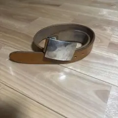 フラットヘッドプレートバックルベルト34サイズ