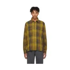 OUR LEGACY GOLD CHECK SHIRT size:46