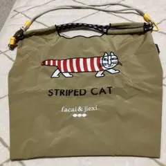 ストライプ猫 エコバッグ facai & jiexi