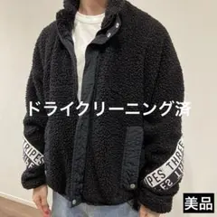 美品☆adidas☆ボアジャケット☆ブラック☆L☆メンズ☆オーバーサイズ☆人気