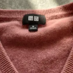 UNIQLO Vネックニット M ピンク